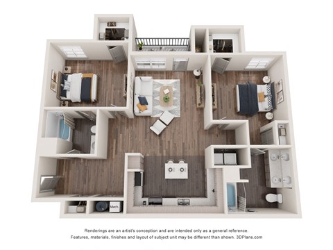 the outlook floor plan  3 bedroom  1190 sq ft